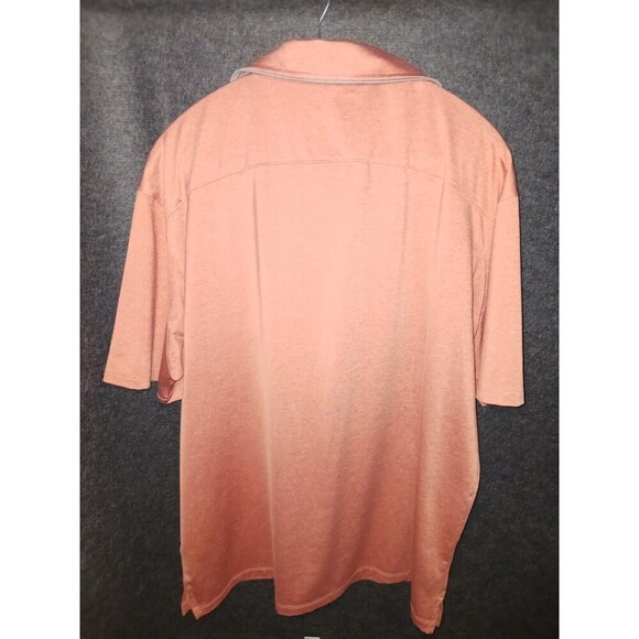 Duluth Trading Co Polo Shirt Men's Extra Large XL Orange Standard Fit Pocket - Picture 3 of 6
